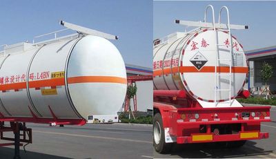 Zhengkang Hongtai brand automobiles HHT9402GFWA Tank transport semi-trailer for corrosive substances