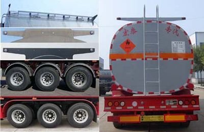 Zhengkang Hongtai brand automobiles HHT9407GRYB Flammable liquid tank transport semi-trailer