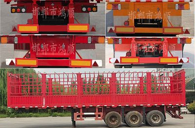 Jihong licensed automobile HSV9401CCY Gantry transport semi-trailer