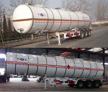 Kaile  AKL9406GRYC Aluminum alloy flammable liquid tank transport semi-trailer