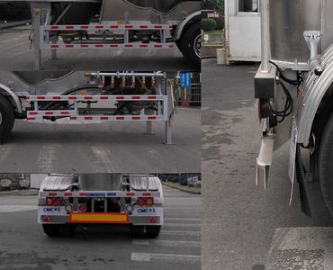 Tonghua  THT9400GFLA Aluminum alloy medium density powder material transportation semi-trailer