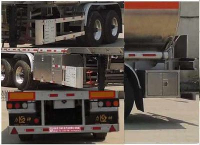 Xingshi  SLS9353GRY Aluminum alloy flammable liquid tank transport semi-trailer