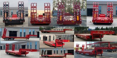 Jinniu Qiangqiang  GCV9350TDP Low flatbed semi-trailer