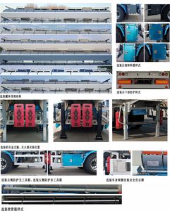 Shaanxi Automobile SHN9400GRYP4202 Aluminum alloy flammable liquid tank transport semi-trailer