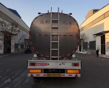 Changhua  HCH9400GSYMR Aluminum alloy edible oil transportation semi-trailer