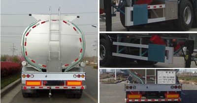 Lingyu  CLY9400GSY Edible oil transportation semi-trailer