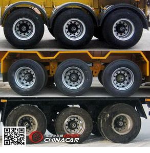 Guangtongda brand automobiles JKQ9404GFL Low density powder material transportation semi-trailer