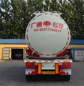 Guangtongda brand automobiles JKQ9404GFL Low density powder material transportation semi-trailer