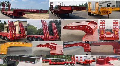 Guanglongshun brand automobiles GLS9400TDP Low flatbed semi-trailer