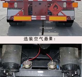 Zhongshun Guangxin brand automobiles HGX9401TWYE40 Transport semi-trailer of dangerous goods tank frame