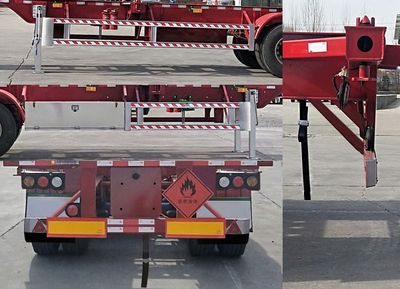 Zhongshun Guangxin brand automobiles HGX9401TWYE40 Transport semi-trailer of dangerous goods tank frame