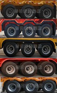 Zhongshun Guangxin brand automobiles HGX9401TWYE40 Transport semi-trailer of dangerous goods tank frame