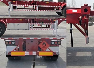 Zhongshun Guangxin brand automobiles HGX9401TWYE40 Transport semi-trailer of dangerous goods tank frame