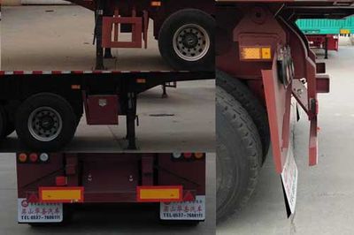 Huayue Xing brand automobiles FNZ9404ZZXP Flat dump semi-trailer