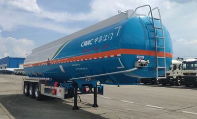 CIMC ZJV9408GRYJM Aluminum alloy flammable liquid tank transport semi-trailer