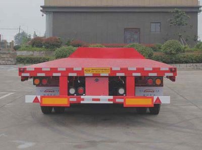 Wanqi Automobile CTD9401TDP Low flatbed semi-trailer