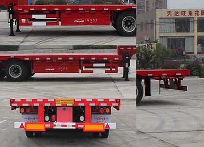 Wanqi Automobile CTD9401TDP Low flatbed semi-trailer