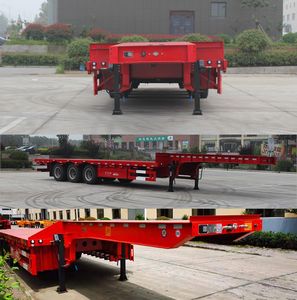 Wanqi Automobile CTD9401TDP Low flatbed semi-trailer