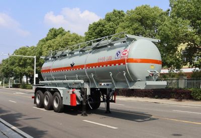 Zhongqi Liwei brand automobiles HLW9407GFWC Tank transport semi-trailer for corrosive substances