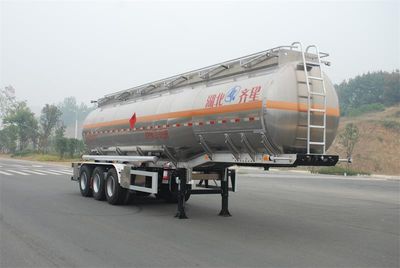 Qixing  QXC9406GRY Aluminum alloy flammable liquid tank transport semi-trailer