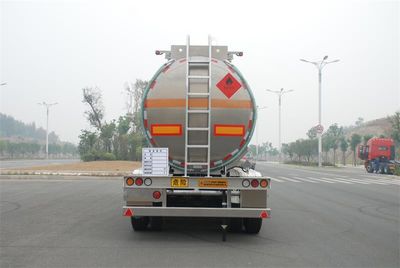 Qixing  QXC9406GRY Aluminum alloy flammable liquid tank transport semi-trailer