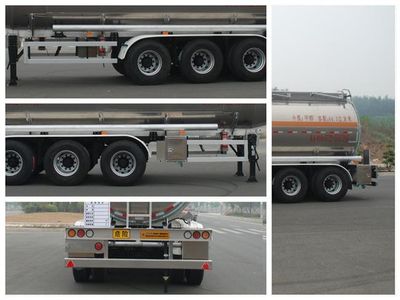 Qixing  QXC9406GRY Aluminum alloy flammable liquid tank transport semi-trailer