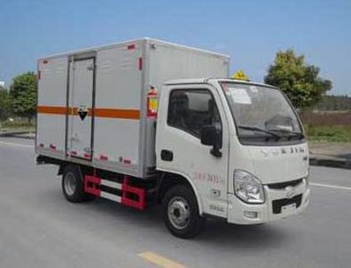 Huatong brand automobiles HCQ5032XFWSH5 Corrosive goods box transport vehicle