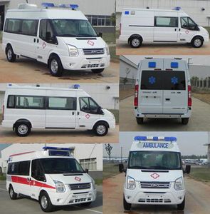 Jiangling Quanshun brand automobiles JX5049XJHMK ambulance