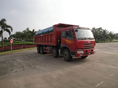 Jiefang Automobile CA3310P1K2L2T4EA80 Flat head diesel dump truck