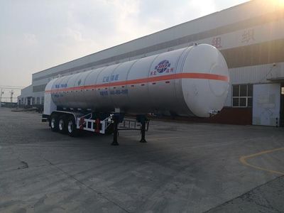 Huida brand automobiles YHD9405AGDY Low temperature liquid transport semi-trailer