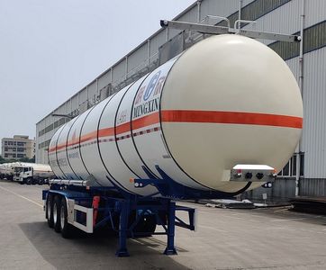 Mingxin  NMX9400GRY42B Flammable liquid tank transport semi-trailer