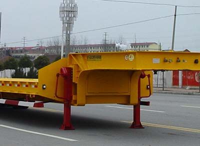 Huajun  ZCZ9341TDPHJA Low flatbed semi-trailer