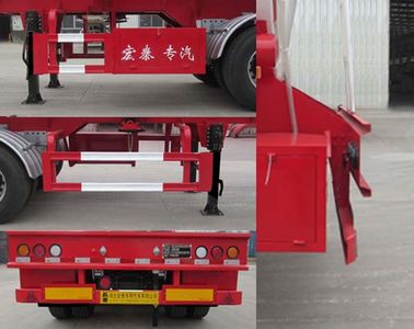 Zhengkang Hongtai brand automobiles HHT9401GDG Tank transport semi-trailer for toxic and infectious substances