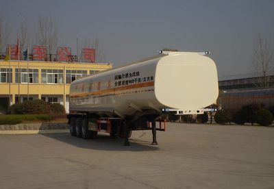 Aotong  LAT9402GRY Flammable liquid tank transport semi-trailer