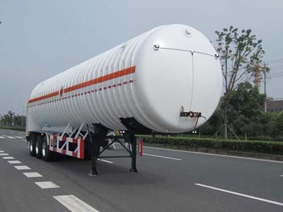 Han Zhong Shen Leng  ZHJ9380GDY Low temperature liquid transport semi-trailer