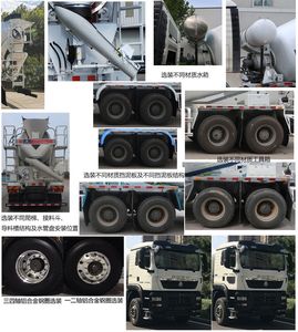 Hongchang Tianma  HCL5317GJBZZN30G55 Concrete mixing transport vehicle