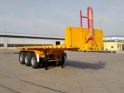 Tongtai Dingsheng brand automobiles TZL9400ZZXP Flat dump semi-trailer