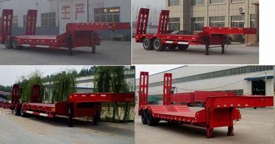 Luyun Wantong brand automobile YFW9350TDP Low flatbed semi-trailer