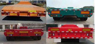 Luyun Wantong brand automobile YFW9350TDP Low flatbed semi-trailer