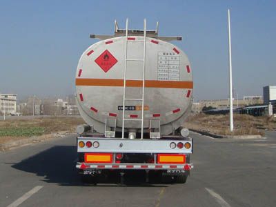 Lingyu  CLY9403GRY Aluminum alloy flammable liquid tank transport semi-trailer