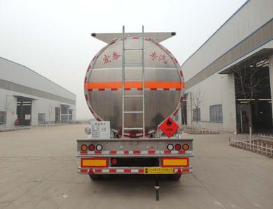 Zhengkang Hongtai brand automobiles HHT9401GRYD Aluminum alloy flammable liquid tank transport semi-trailer