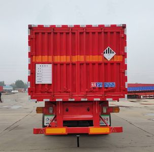 Hualu Yexing brand automobiles HYX9401XZW Miscellaneous dangerous goods box transport semi-trailer