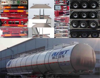 Ruijiang  WL9404GSY Aluminum alloy edible oil transportation semi-trailer