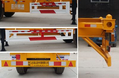 Yazhong Vehicle License Plate Automobile WPZ9405TJZ Container transport semi-trailer