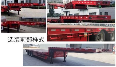 Guoshi Huabang brand automobiles XHB9406TDP Low flatbed semi-trailer