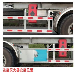 Shaanxi Automobile SHN9400GYYP425 Aluminum alloy oil transport semi-trailer