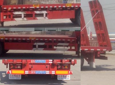 Huawei Xiangyun  CYX9406TDP Low flatbed semi-trailer