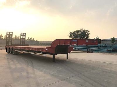 Huasheng Shunxiang  LHS9351TDP Low flatbed semi-trailer