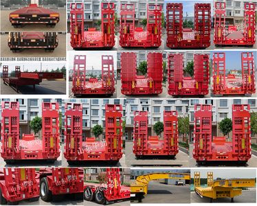 Huasheng Shunxiang  LHS9351TDP Low flatbed semi-trailer