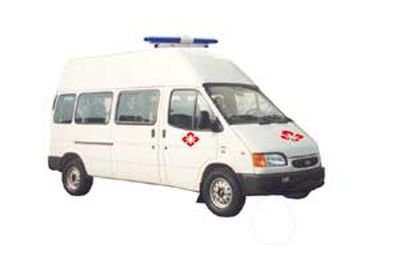 Jiangling Quanshun brand automobiles JX5035XJHLH ambulance